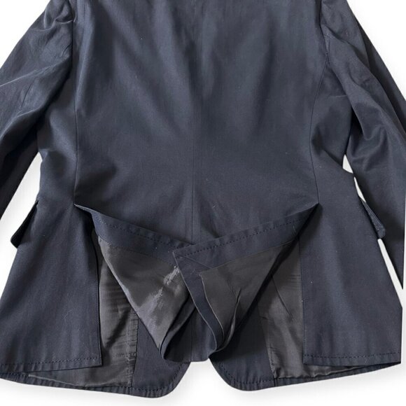 Miu Miu Navy Blue Cotton Blazer Jacket,‎ Size 46 Italy/US 10/M - Picture 12 of 16